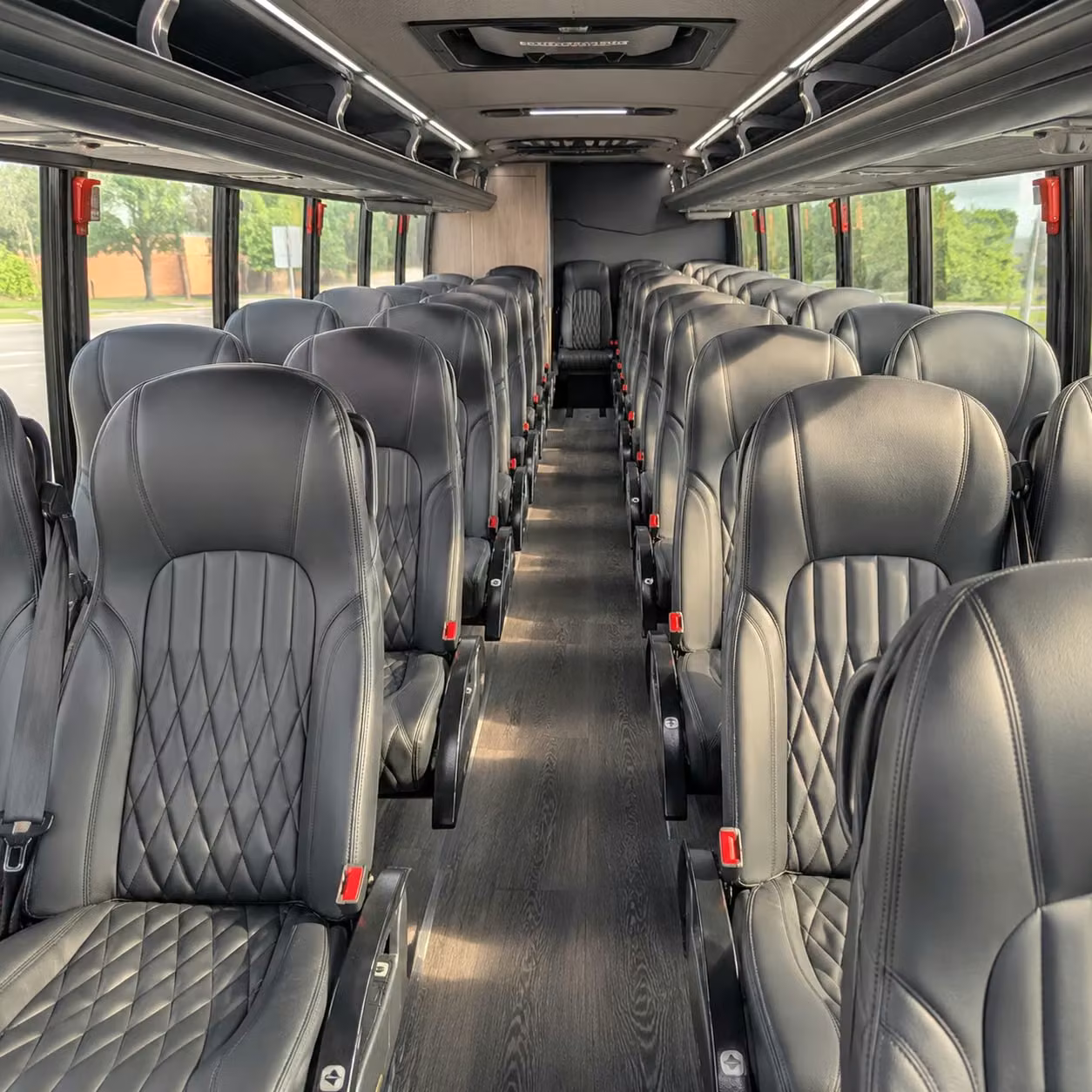 28 passenger minibus interior
