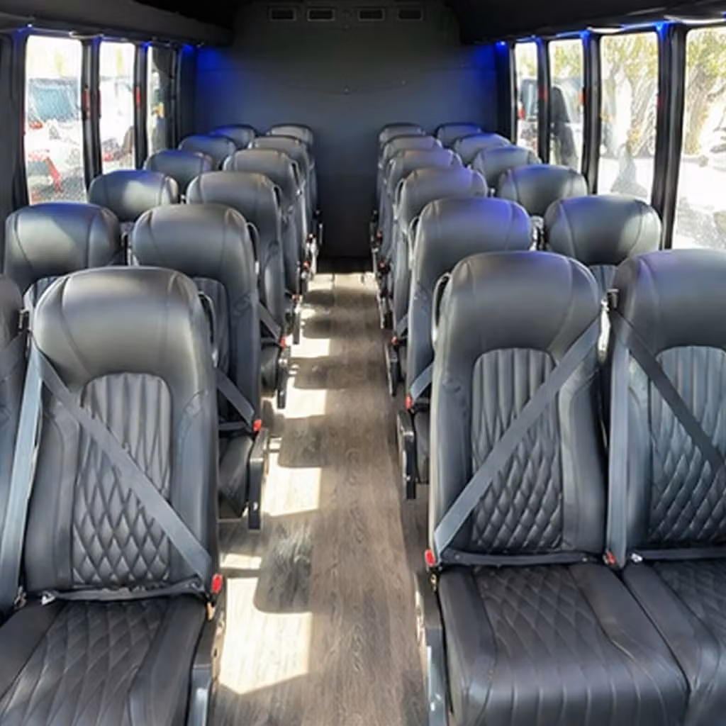30 passenger minibus interior