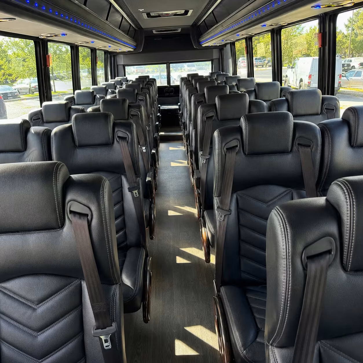 35 passenger minibus inside