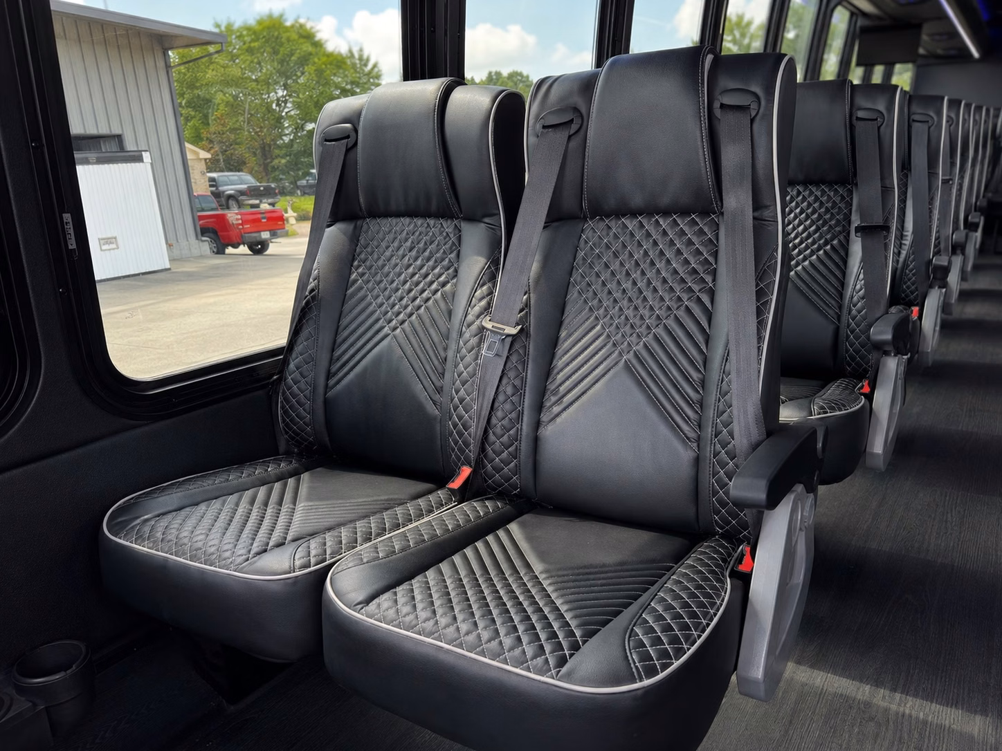 56 passenger charter bus inside