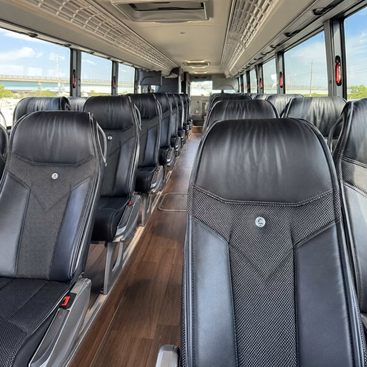 north las vegas charter bus inside